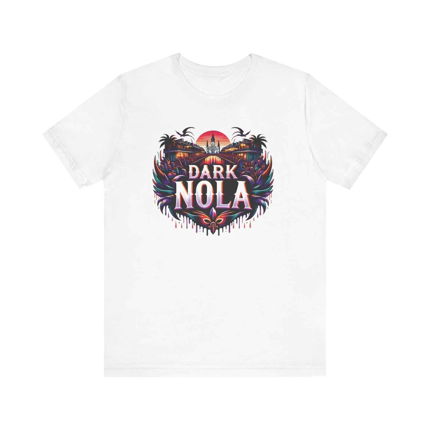 Dark Nola Festival Drip Unisex Jersey Short Sleeve Tee