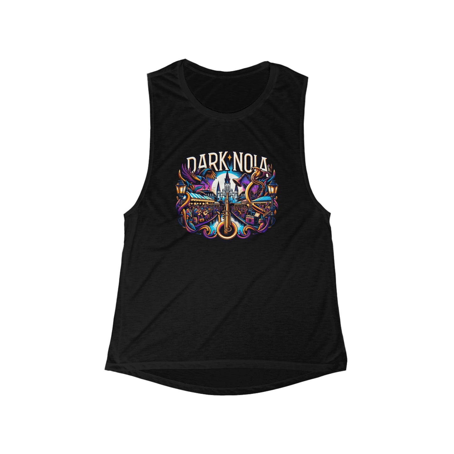 Dark Nola Big Brass Women's Flowy Scoop Muscle Tank