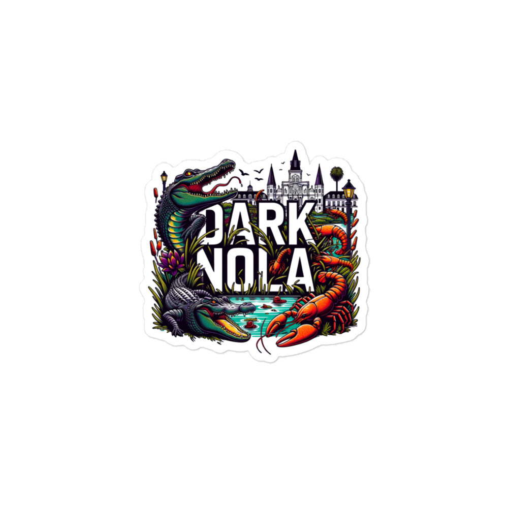 Dark Nola Critters Bubble-Free Stickers