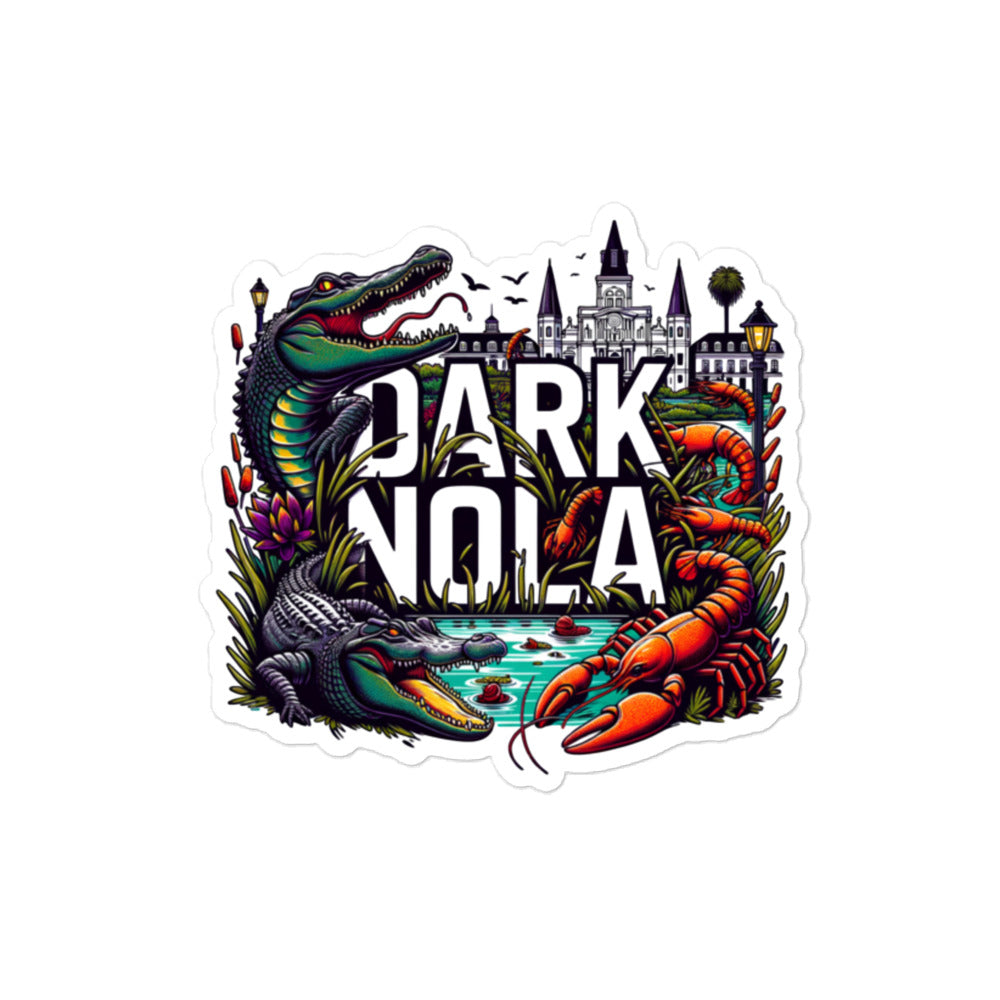Dark Nola Critters Bubble-Free Stickers