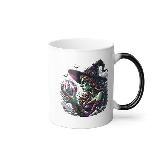 Dark Nola Crystal Ball Color Morphing Mug, 11oz