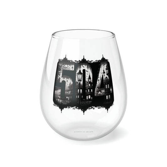 Black Victorian 504 Stemless Wine Glass, 11.75oz