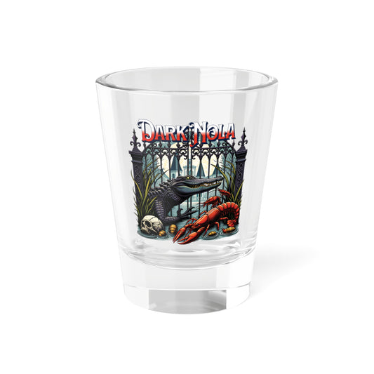 Gator and Crawfish Shot Glass, 1.5oz