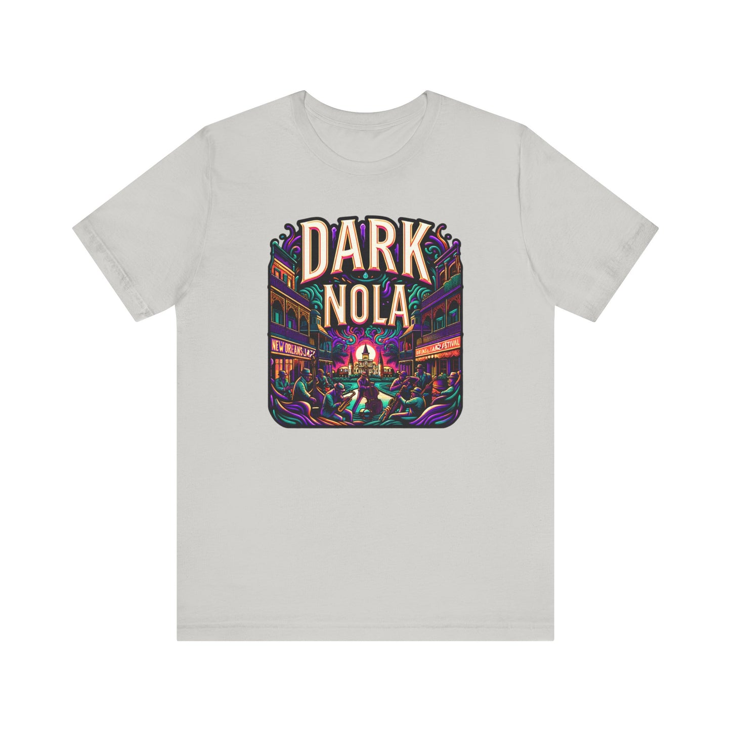 Dark Nola Jazz Festival Unisex Jersey Short Sleeve Tee