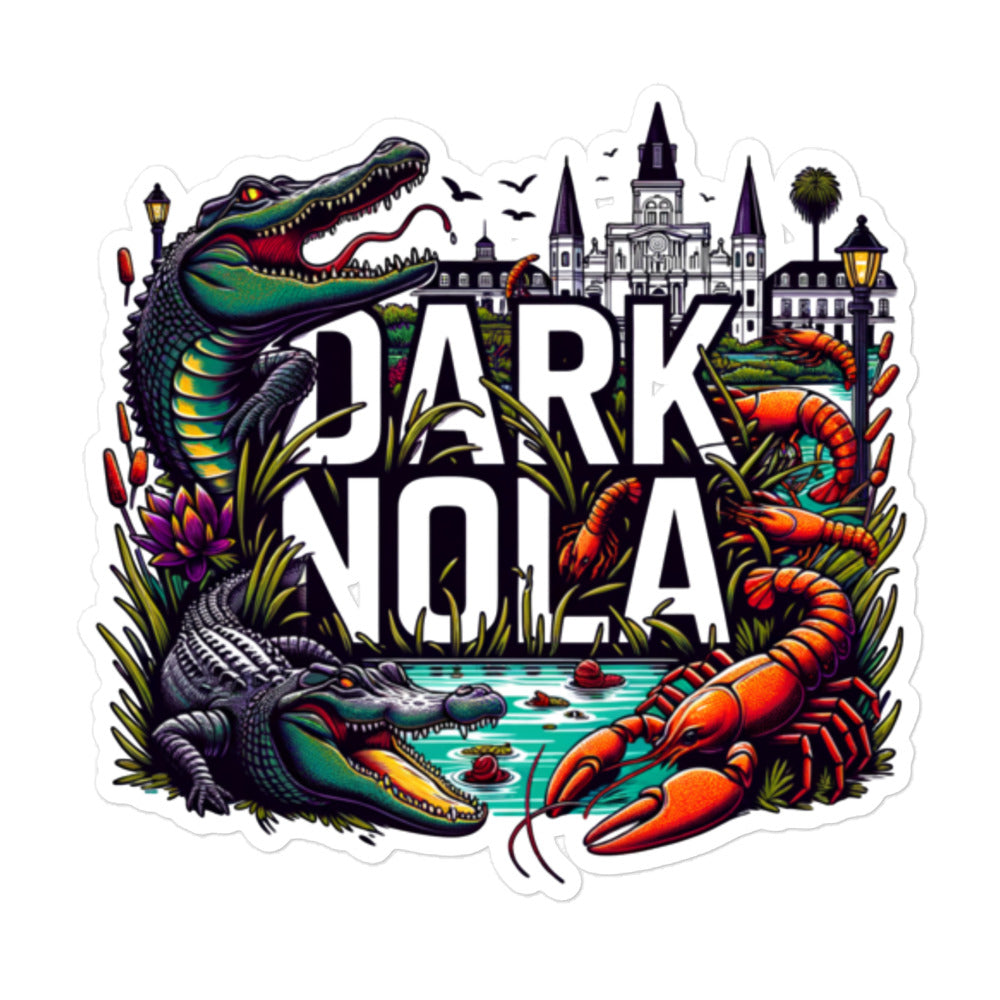 Dark Nola Critters Bubble-Free Stickers